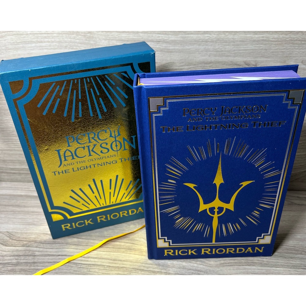 Percy Jackson & The Olympians The Lightning Thief Rick Riordan Book Slipcase Set